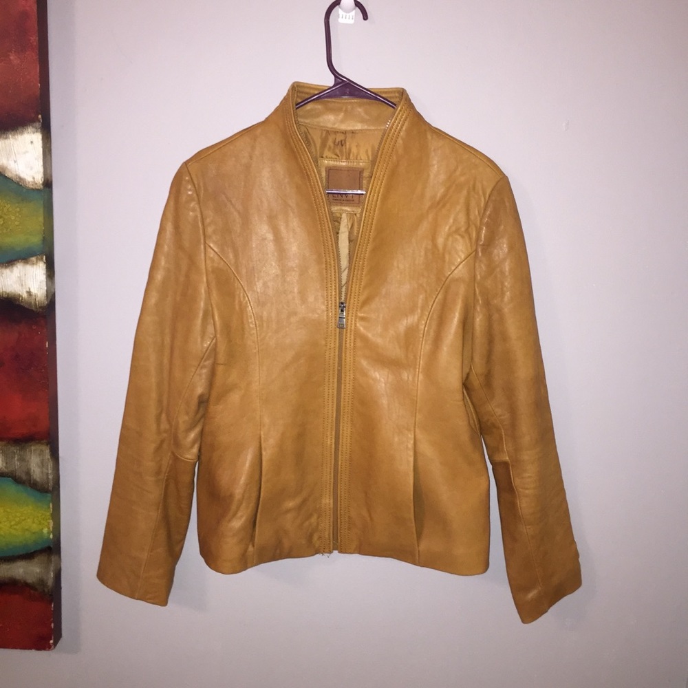 Envy Knoles & Carter Camel Leather Jacket